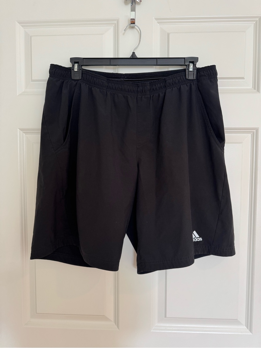 adidas Men's Black Athletic Shorts with Logo